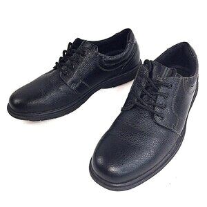 Nunn Bush Mens Black Lace up Comfort Gel Shoes 8.5M EUC